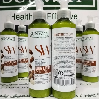 لوسیون بدن مرطوب کننده سان وی حاوی روغن آرگان حجم 250 میل